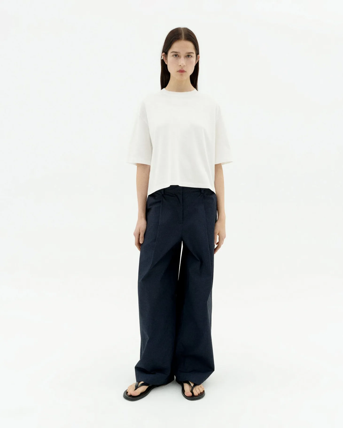 T-shirt blanc oversize Lena