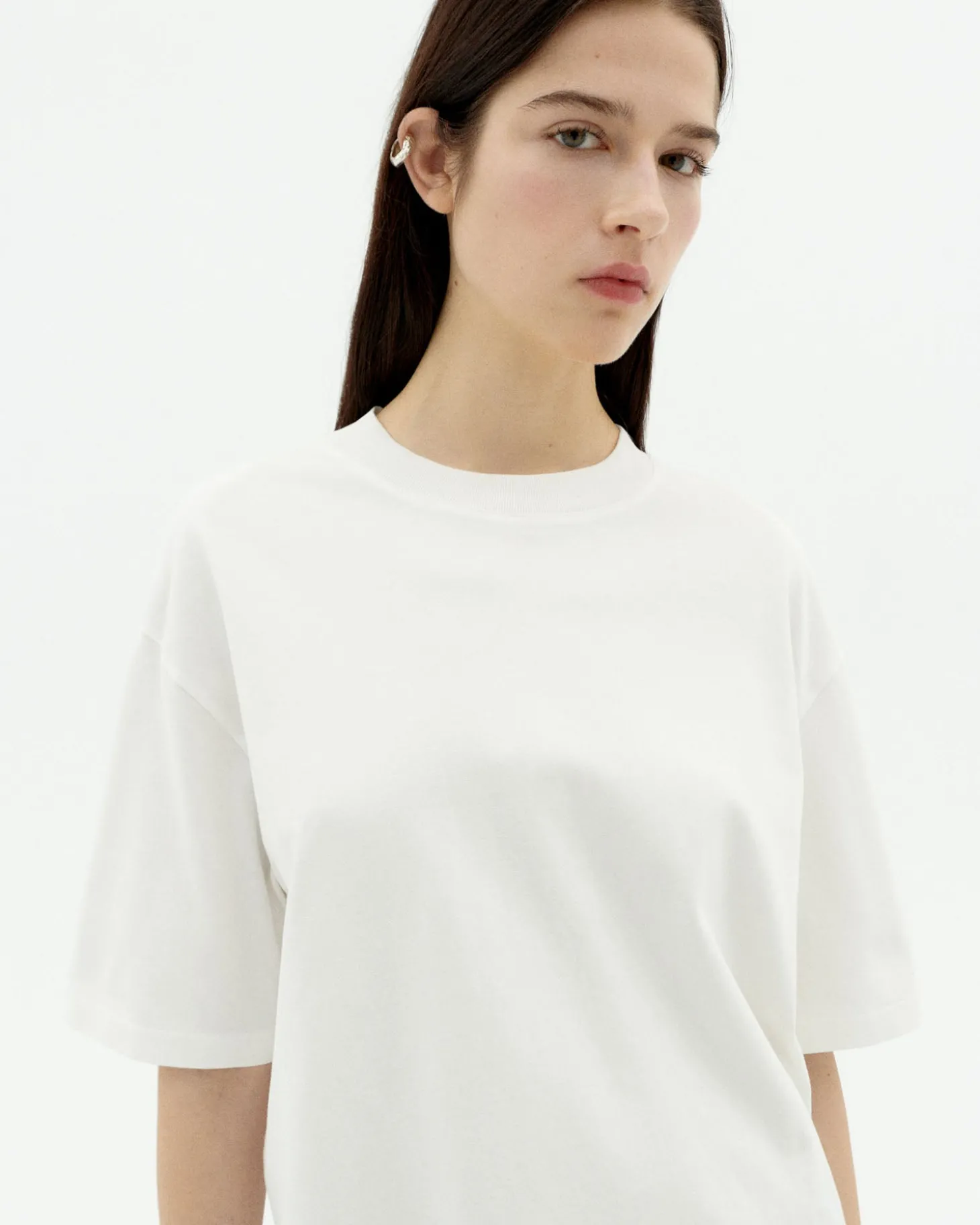 T-shirt blanc oversize Lena