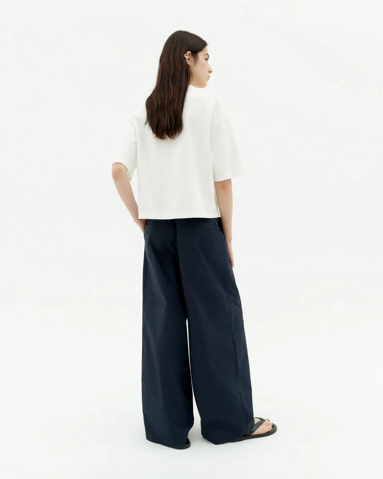 T-shirt blanc oversize Lena