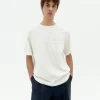 T-shirt blanc poche Hank