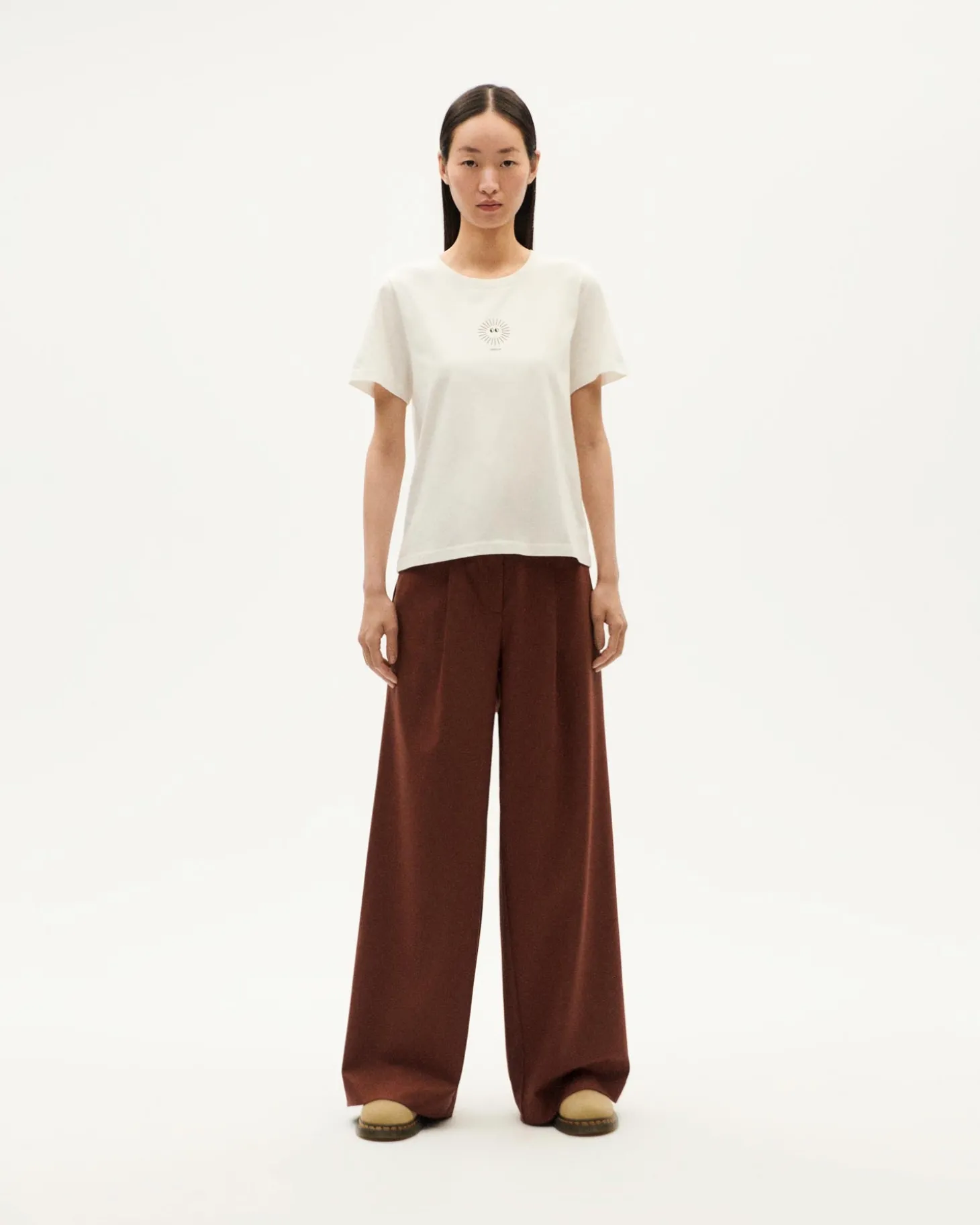 T-shirt blanc soleil Ida