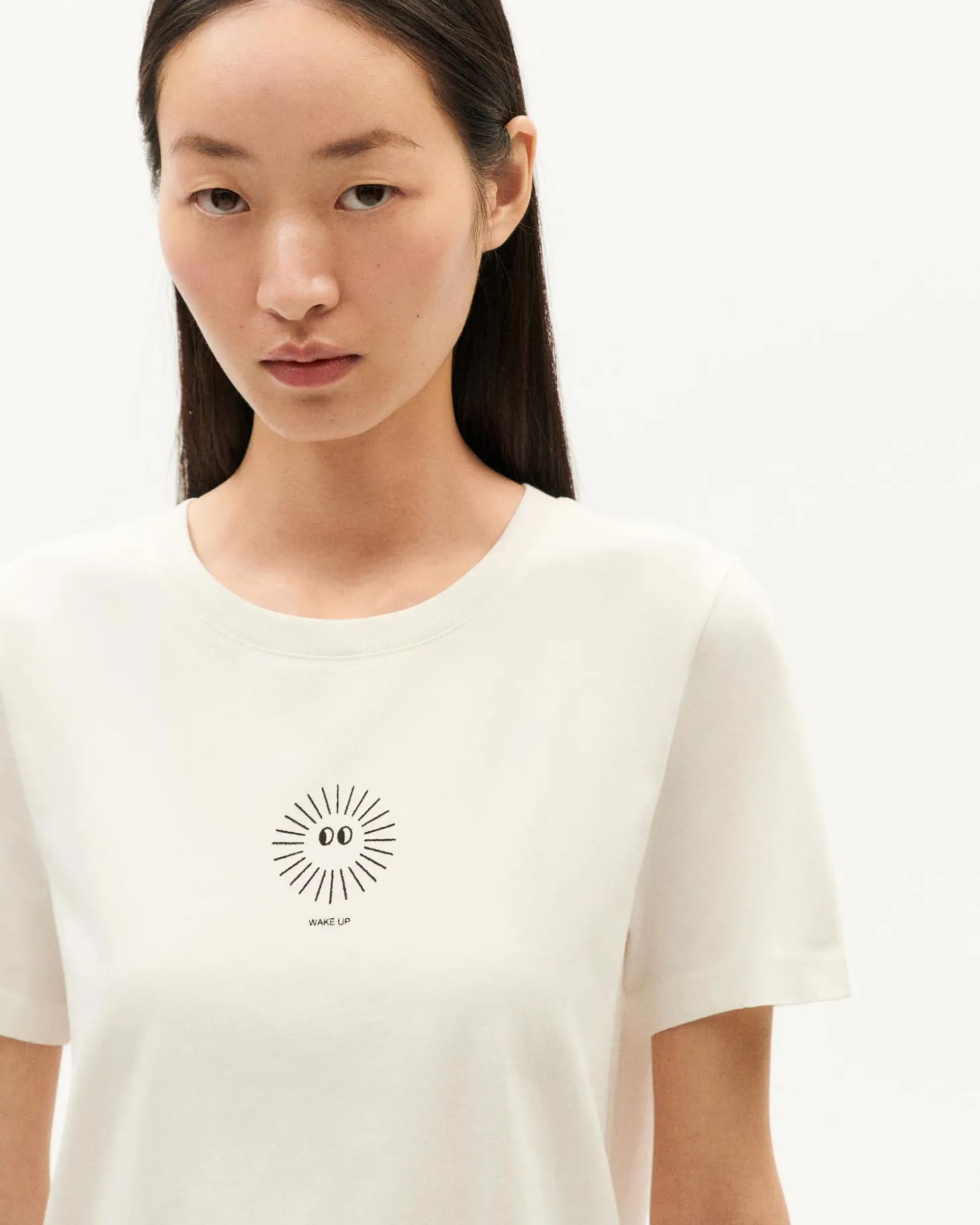 T-shirt blanc soleil Ida