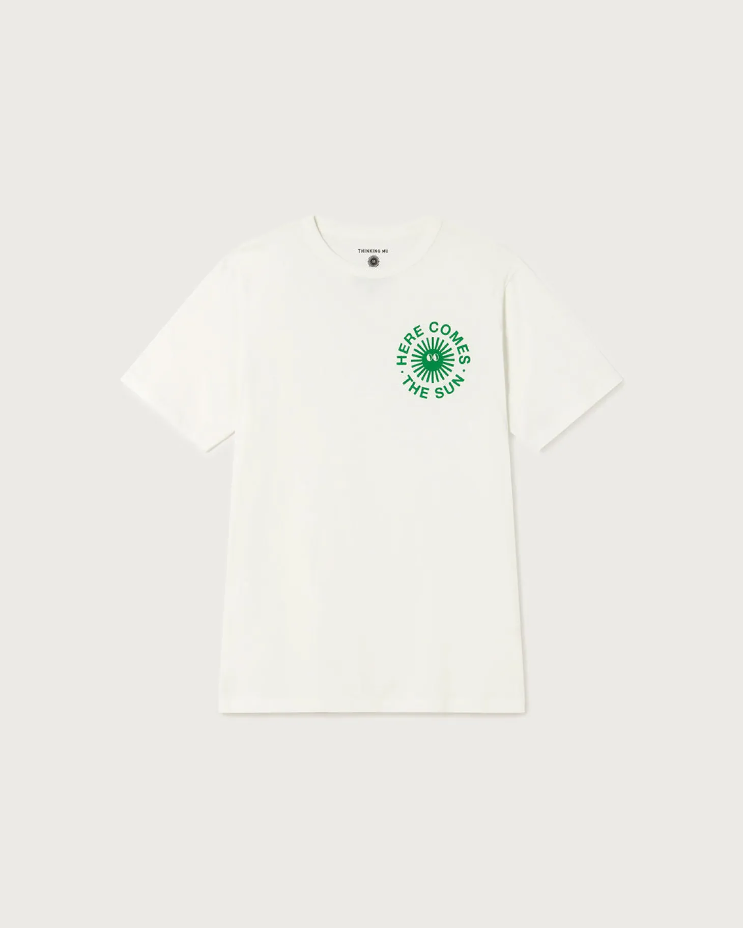 T-shirt blanc soleil joyeux