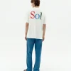 T-shirt blanche Aaron sol type à dos
