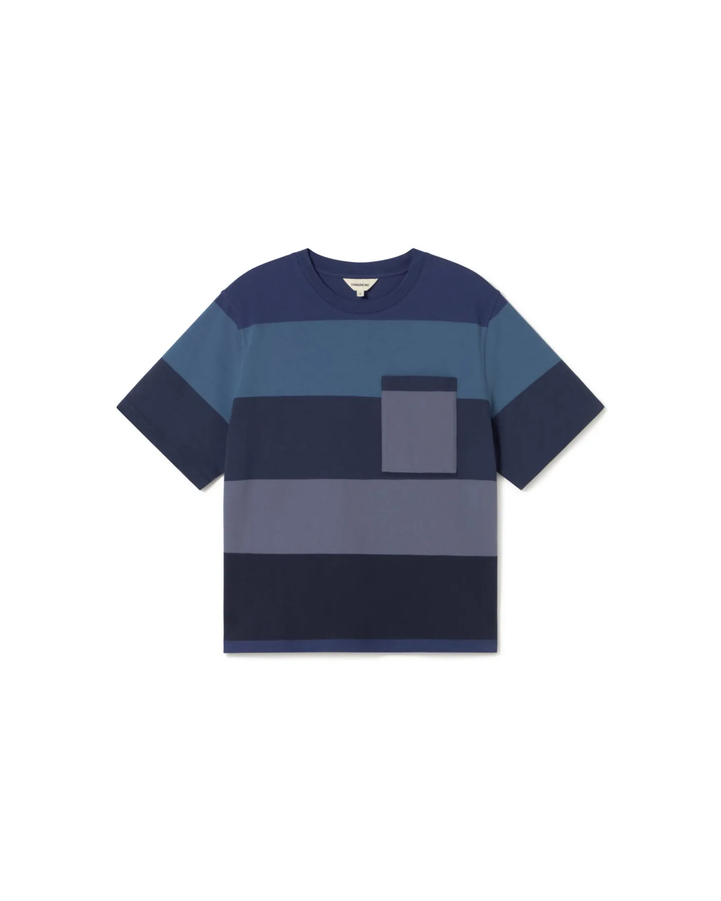 T-shirt bleu à rayures Lucia