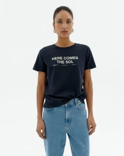 T-shirt bleu here comes the sol Ida
