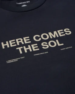 T-shirt bleu here comes the sol