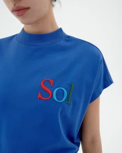 T-shirt bleu sol type Volta