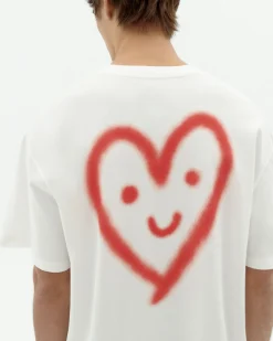T-shirt cutr3 heart au dos