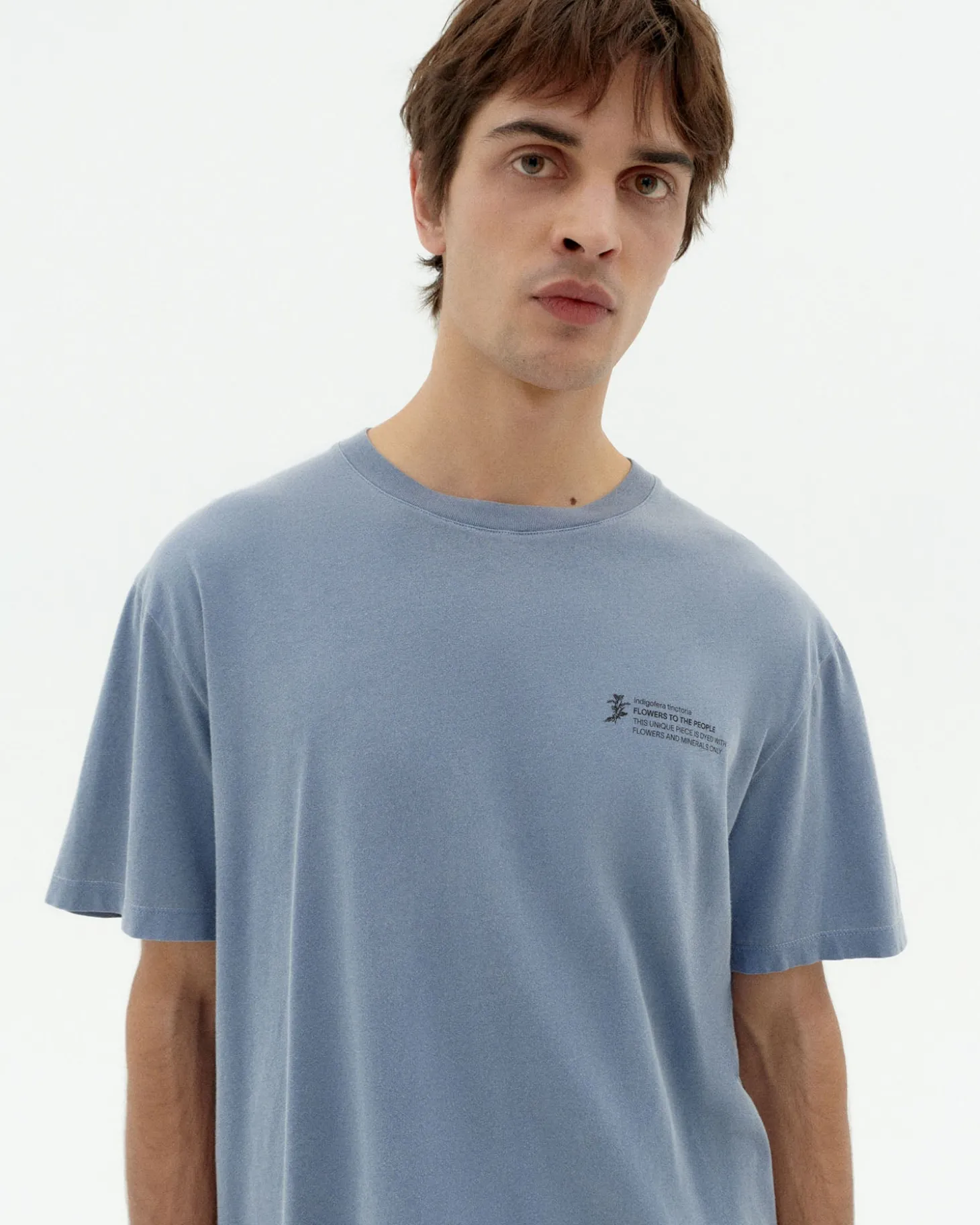 T-shirt indigo unisex teinture naturelle