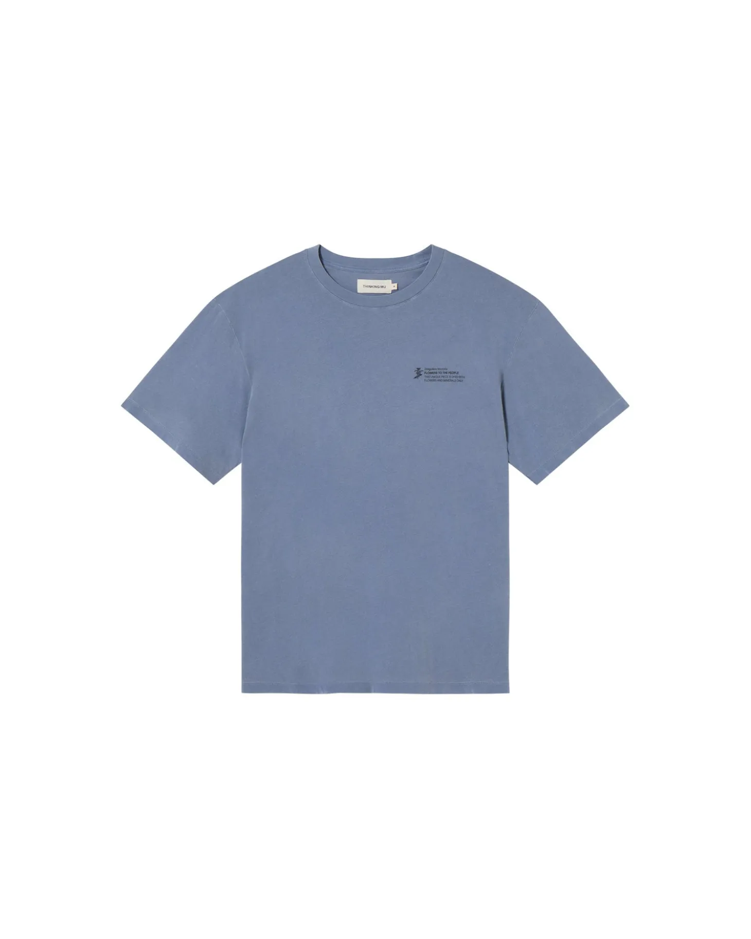 T-shirt indigo unisex teinture naturelle