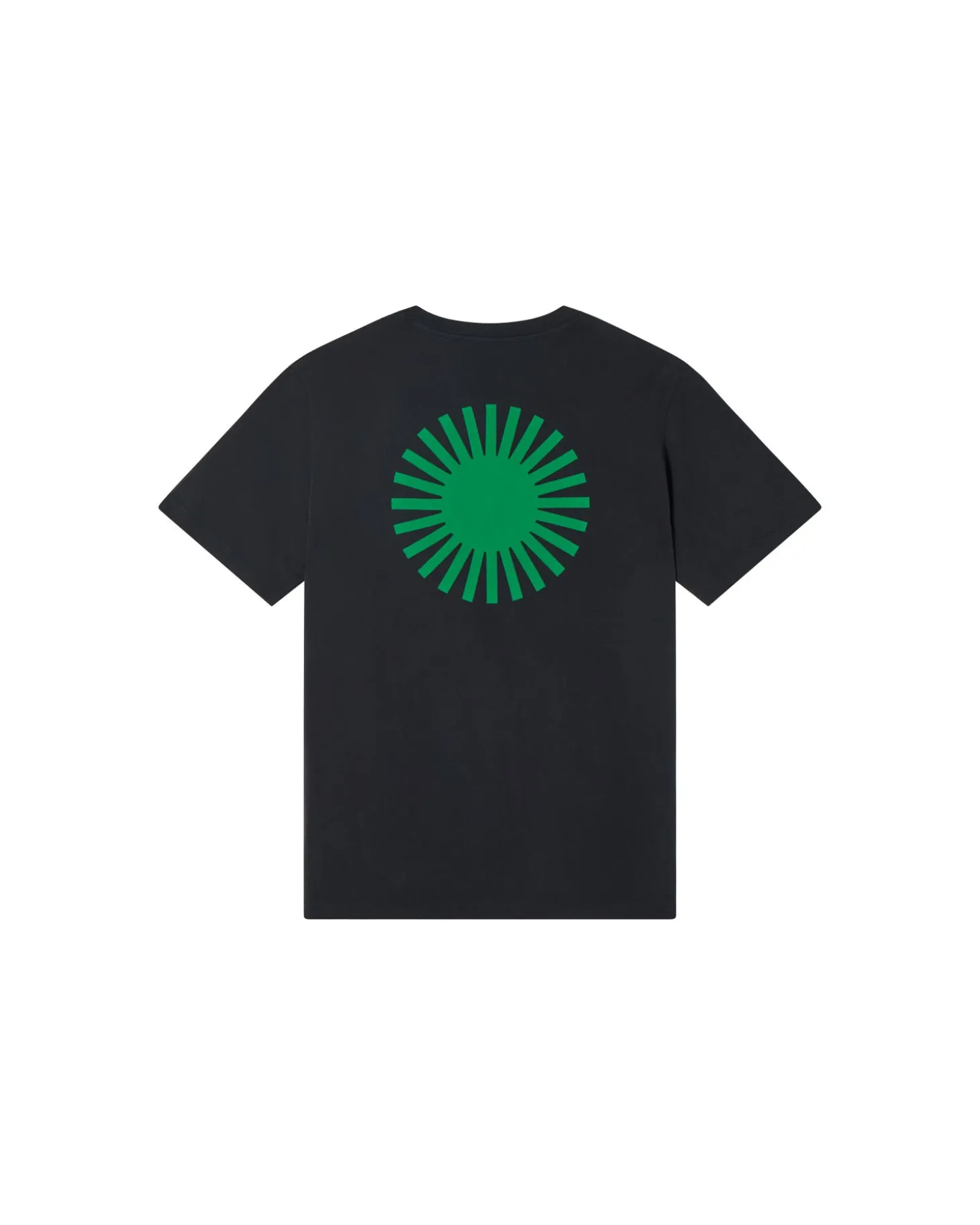 T-shirt marine soleil vert au dos