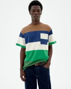 T-shirt multicolore à rayures Aaron
