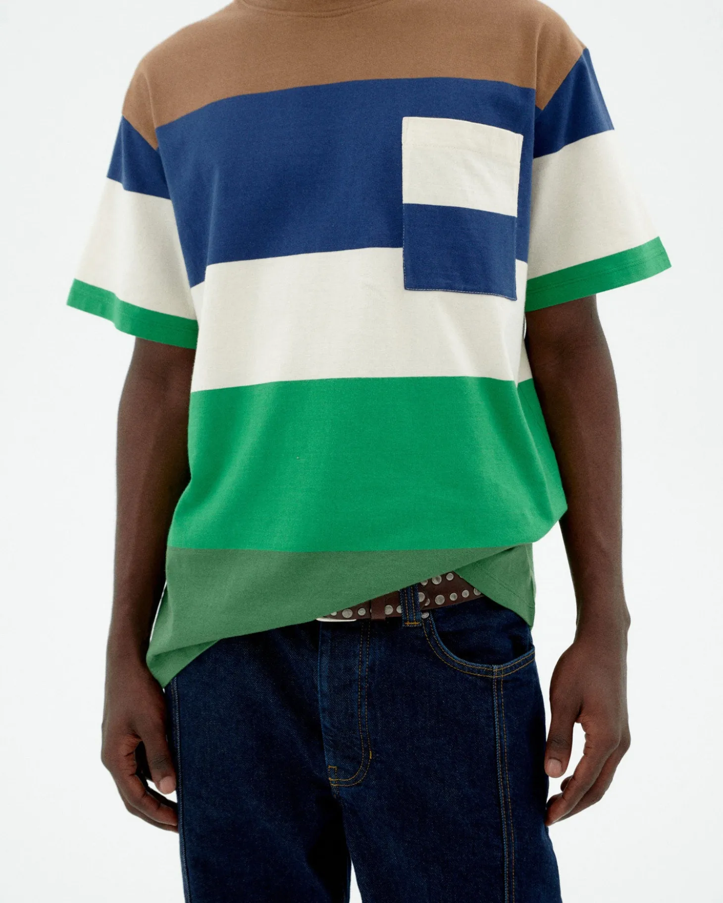 T-shirt multicolore à rayures Aaron