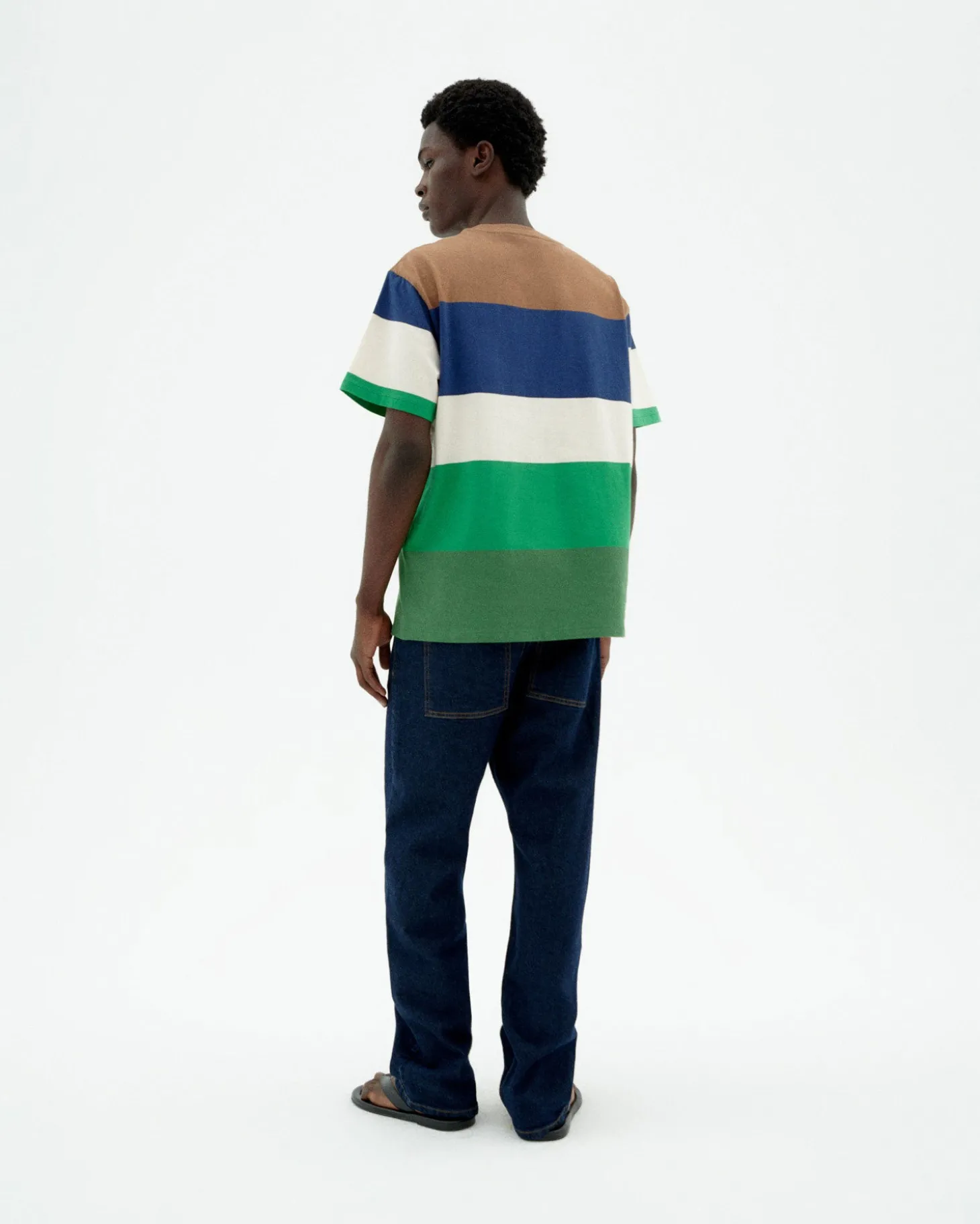 T-shirt multicolore à rayures Aaron