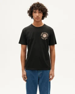 T-shirt noir happy sun