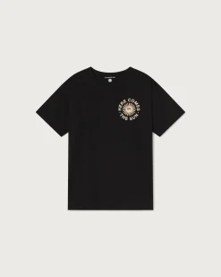 T-shirt noir happy sun