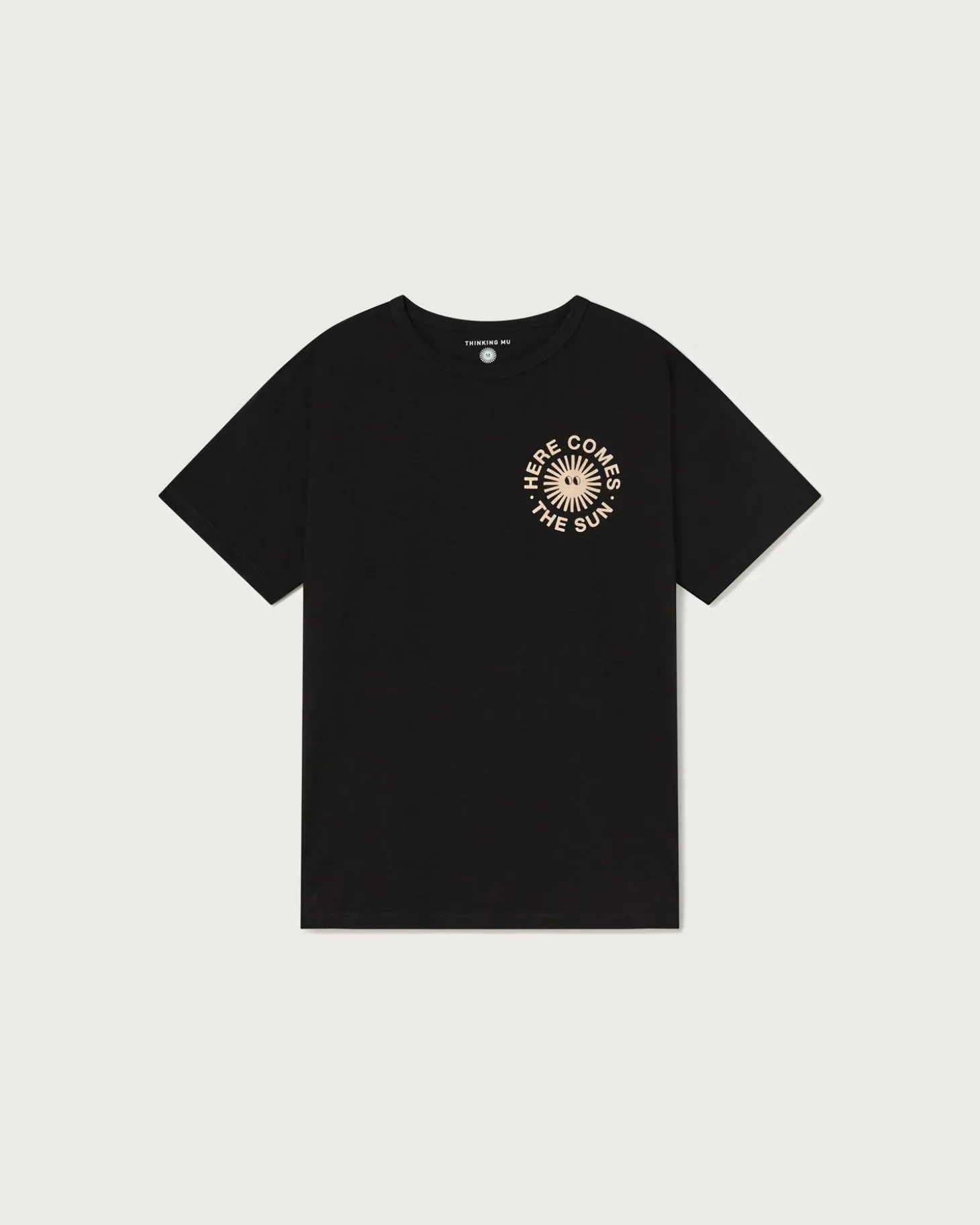 T-shirt noir happy sun