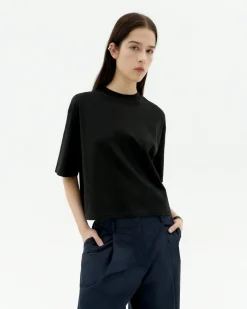T-shirt noir oversize Lena