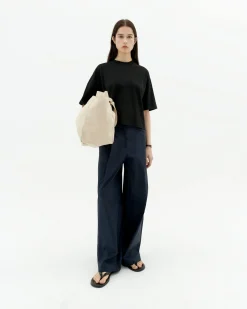 T-shirt noir oversize Lena