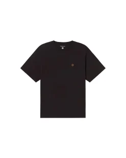 T-shirt noir sol type à dos Aaron