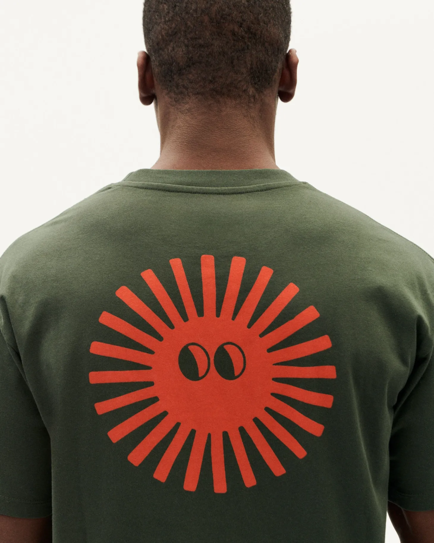 T-shirt sun face à dos Aaron