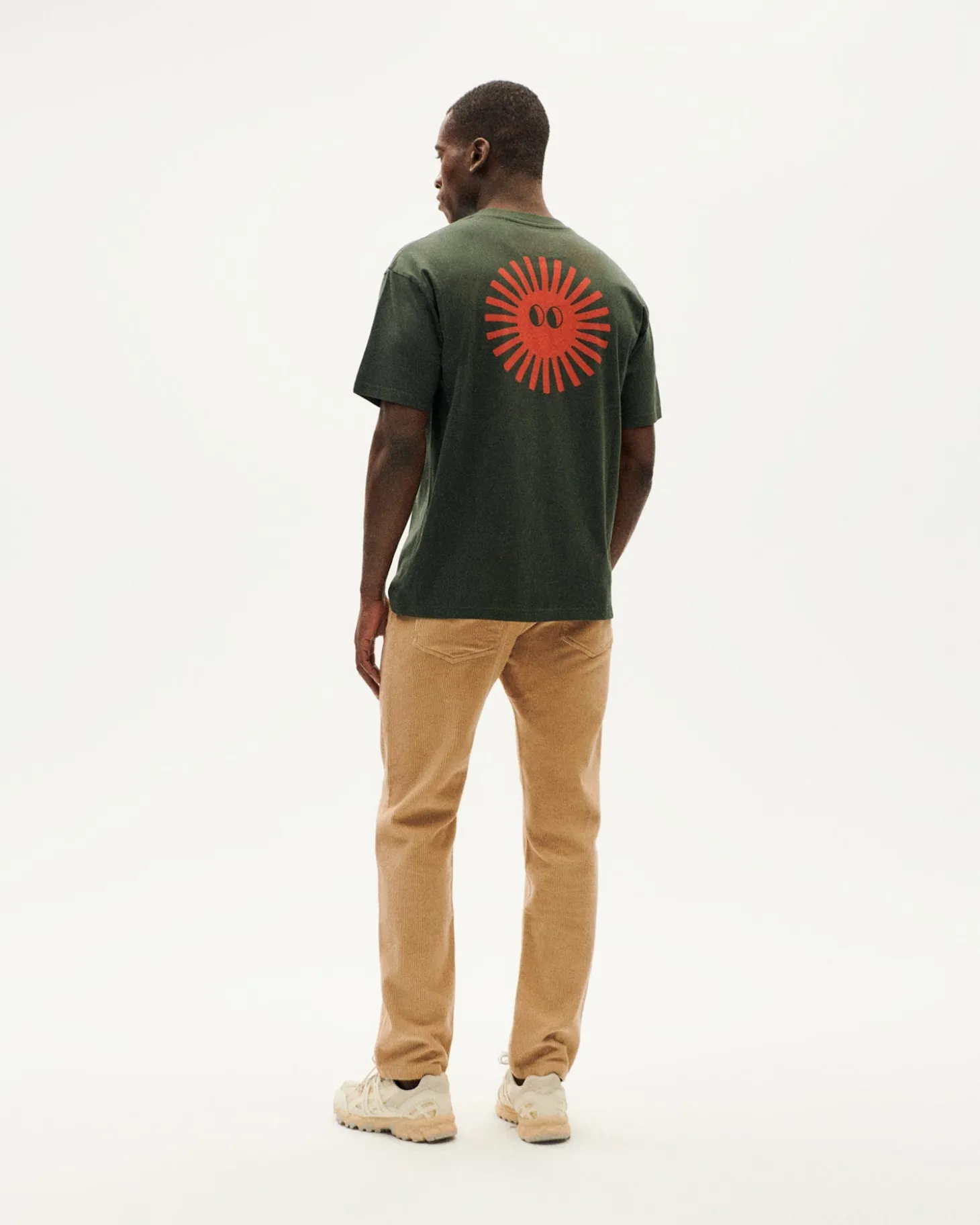 T-shirt sun face à dos Aaron