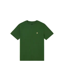 T-shirt vert soleil jaune au dos