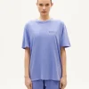 T-shirt violet unisex teinture naturelle