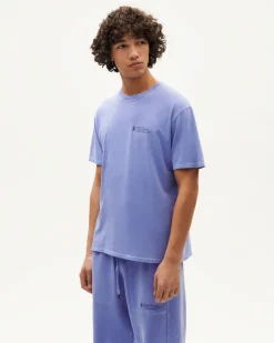T-shirt violet unisex teinture naturelle