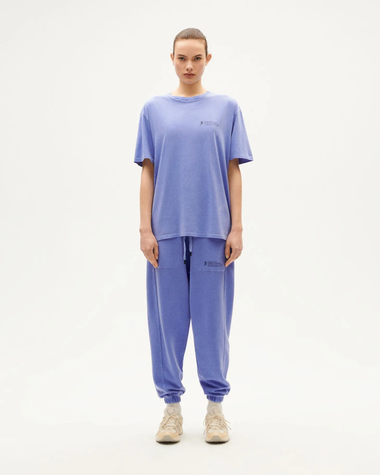 T-shirt violet unisex teinture naturelle