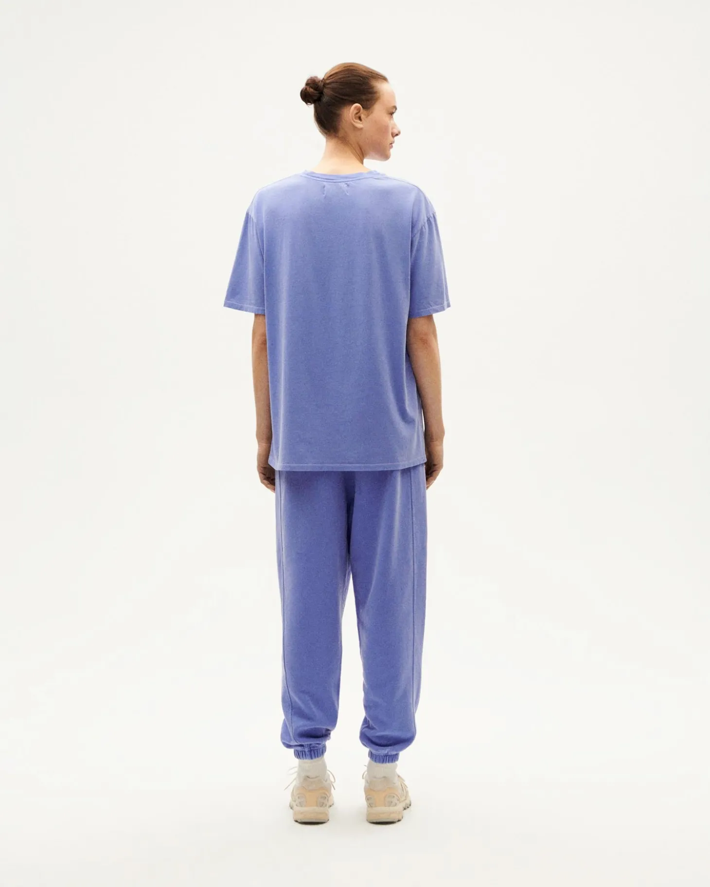 T-shirt violet unisex teinture naturelle