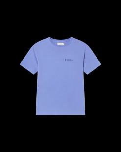 T-shirt violet unisex teinture naturelle
